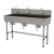 Advance Tabco 19-FM-60KV 60" W x 19.5" D 16 Gauge Freestanding Multiwash Hand Sink