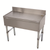 Advance Tabco SLD-4 48" W x 18" D Open Base 4" Splash Underbar Basics Bar Type Drainboard