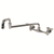 Advance Tabco K-211 8" Centers Splash Mounted Heavy Duty Faucet with Extra Long 18" Swing Spout