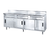 Advance Tabco SDRC-307 84" W x 30" D 304 Stainless Steel 14 Gauge Storage Cabinet with 5" H and 4 Sliding Doors