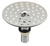Advance Tabco SU-16P 4.5 Dia. Stainless Steel Mounted in Prestige Perforated Drainboard Glass Rinser