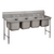 Advance Tabco 9-44-96 113" W x 32" D x 42" H Stainless Steel 18 Gauge 4-Compartments Regaline Sink