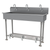 Advance Tabco FS-FM-60FV 60" W x 19.5" D x 42.5" H 14 Gauge Stainless Steel Multiwash Hand Sink