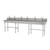 Advance Tabco FS-FM-120EFADA 120" W x 19.5" D x 42.5" H 14 Gauge 304 Stainless Steel Multiwash Hand Sink