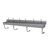 Advance Tabco FS-WM-120EFADA 120" W x 19.5" D x 25.5" H 14 Gauge 304 Stainless Steel Wall Mounted Multiwash Hand Sink