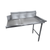 Advance Tabco DTC-S70-108R 107" W x 44" H x 30" D 16 Gauge Stainless Steel Legs Clean Straight Dishtable
