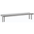 Advance Tabco OTS-12-132R 132" W x 12" D 18 Gauge 430 Stainless Steel Single Overshelf