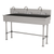 Advance Tabco 19-FM-60-F 60" W x 19.5" D 16 Gauge Freestanding Multiwash Hand Sink
