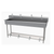 Advance Tabco FC-FM-80FV 80" W x 19.5" D 16 Gauge Freestanding Multiwash Hand Sink