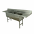 Advance Tabco FC-3-2030-30RL 120" W 16 Gauge Stainless Steel Base Fabricated Sink
