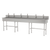 Advance Tabco FS-FM-120EF 120" W x 19.5" D x 42.5" H 14 Gauge 304 Stainless Steel Multiwash Hand Sink