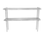 Advance Tabco DS-12-96R 96" W x 12" D x 35" H Stainless Steel 18 Gauge Double Overshelf