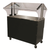 Advance Tabco B3-STU-B-SB 3-Pan 20 Gauge Stainless Steel Black Vinyl Portable Solid Top Buffet Table