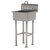 Advance Tabco FS-FM-2219-F 20" W x 19.5" D x 10" Deep Bowl 14 Gauge Stainless Steel Freestanding Service Sink