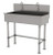 Advance Tabco 19-FM-40EF 40" W x 19.5" D 16 Gauge Freestanding Multiwash Hand Sink