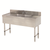Advance Tabco SLB-42C 48" W x 18" D Stainless Steel 2 Bowls Special Value Sink Unit