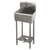 Advance Tabco 19-FM-23FV 23" W x 19.5" D 16 Gauge Freestanding Multiwash Hand Sink