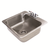 Advance Tabco DI-1-208 23" W x 21" D x 8" H 18 Gauge 304 Stainless Steel 1-Compartment Drop-In Sink