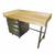 Advance Tabco BST-364L 48" W x 36" D 3 Drawers Wood Bakers Top Work Table