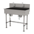 Advance Tabco 19-FM-40KV 40" W x 19.5" D 16 Gauge Freestanding Multiwash Hand Sink