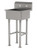 Advance Tabco FS-FM-3119 28" W x 19.5" D x 14 Gauge Stainless Steel Freestanding Service Sink