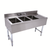Advance Tabco CRB-43L 48" W x 21" D Stainless Steel 3 Bowls Underbar Basics Sink Unit