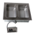 Advance Tabco DISW-2-120 2-Full Size Pan 304 Stainless Steel Drop-In Electric Hot Food Well Unit with Drain - 120 Volts