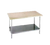 Advance Tabco H2G-246 72" W x 24" D Wood Top with Galvanized Undershelf Maple Top Work Table