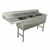 Advance Tabco FC-3-1824-24L 80.5" W 16 Gauge Stainless Steel Base Fabricated Sink
