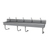 Advance Tabco FC-WM-100EFADA 100" W x 19.5" D 16 Gauge Wall Mounted Multiwash Hand Sink