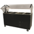 Advance Tabco BMACP4-B-SB 62.44" W Vinyl Covered Steel Mobile Serving Counter with Mechanically Assisted Cold Pan
