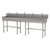 Advance Tabco FS-FM-100EF 100" W x 19.5" D x 42.5" H 14 Gauge 304 Stainless Steel Freestanding Multiwash Hand Sink
