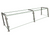 Hatco EP22-07215 72" W x 15" D Stainless Steel Frame Full-Service Pass-Over Single-Sided Flav-R-Shield EP22 Food Shield