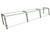 Hatco EP22-09615 96" W x 15" D Stainless Steel Frame Full-Service Pass-Over Single-Sided Flav-R-Shield EP22 Food Shield