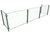 Hatco EP5-RING-96 96" W x 18" D Stainless Steel Frame Full-Service Single-Sided Flav-R-Shield EP5-RING Food Shield
