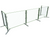 Hatco EP6-96 96" W x 18" D Portable 3 Bays Flav-R-Shield EP6 Food Shield