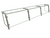 Hatco EP21-09612 96" W x 11.5" D Stainless Steel Frame Full-Service Pass-Over Single-Sided Flav-R-Shield EP21 Food Shield