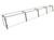 Hatco EP21-13212 132" W x 11.5" D Stainless Steel Frame Full-Service Pass-Over Single-Sided Flav-R-Shield EP21 Food Shield