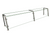 Hatco EP22-08412 84" W x 11.5" D Stainless Steel Frame Full-Service Pass-Over Single-Sided Flav-R-Shield EP22 Food Shield