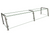 Hatco EP22-08418 84" W x 18" D Stainless Steel Frame Full-Service Pass-Over Single-Sided Flav-R-Shield EP22 Food Shield