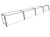 Hatco EP21-13215 132" W x 15" D Stainless Steel Frame Full-Service Pass-Over Single-Sided Flav-R-Shield EP21 Food Shield