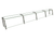 Hatco EP22-13212 132" W x 11.5" D Stainless Steel Frame Full-Service Pass-Over Single-Sided Flav-R-Shield EP22 Food Shield