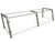 Hatco EP22-06018 60" W x 18" D Stainless Steel Frame Full-Service Pass-Over Single-Sided Flav-R-Shield EP22 Food Shield