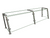 Hatco EP22-06012 60" W x 11.5" D Stainless Steel Frame Full-Service Pass-Over Single-Sided Flav-R-Shield EP22 Food Shield