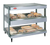 Hatco GRSDH-30D 30" W x 19.5" D Aluminum and Stainless Two Flat Shelves Countertop Pass-Thru Glo-Ray Merchandising Warmer - 120 Volts