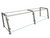 Hatco EP22-06015 60" W x 15" D Stainless Steel Frame Full-Service Pass-Over Single-Sided Flav-R-Shield EP22 Food Shield