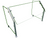 Hatco ES31-36 36" W x 18" D Stainless Steel Frame Self Service Single-Sided Flav-R-Shield ES31 Food Shield
