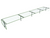 Hatco ES53-132 132" W x 20" D Stainless Steel Frame Self Service Single-Sided Flav-R-Shield ES53 Food Shield