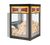 Hatco FST-1-MN 40 Lbs. Anodized Bronze Finish Frame with Tempered Glass Sides Macho Nacho Chip Warmer - 120 Volts