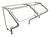 Hatco ES73-48 48" W x 18.5" D Stainless Steel Frame Self Service Single-Sided Flav-R-Shield ES73 Food Shield